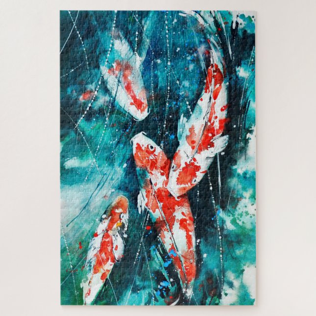 Kohahu Koi Carp Poisson Puzzle (Vertical)