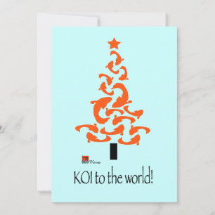 KOI à la fête mondiale de Noël Invitation
