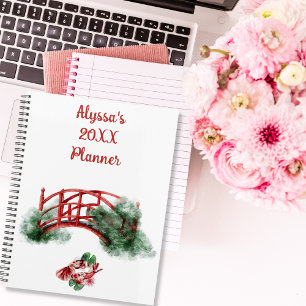 Koi asiatique Nom monogramme Aquarelle Art japonai