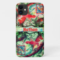 Koi Carp coque iphone de peinture de poisson