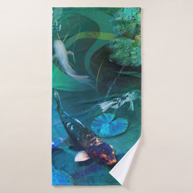 Koi Fish JOY DE KOI (Serviette de bain)