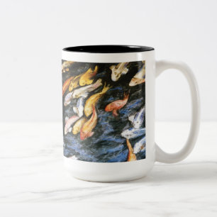 Koi Fish Pond Art Peinture Mug