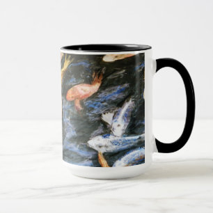 Koi Fish Pond Art Peinture Mug