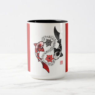 Koi Fish Yin Yang Mug