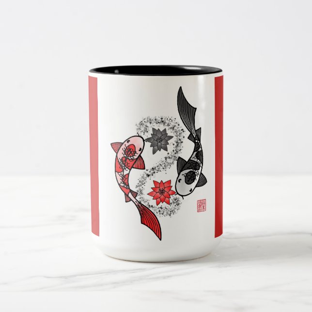 Koi Fish Yin Yang Mug (Centre)