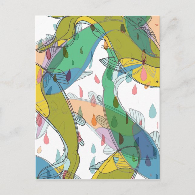 Koi Motifs - Cartes postales (Devant)