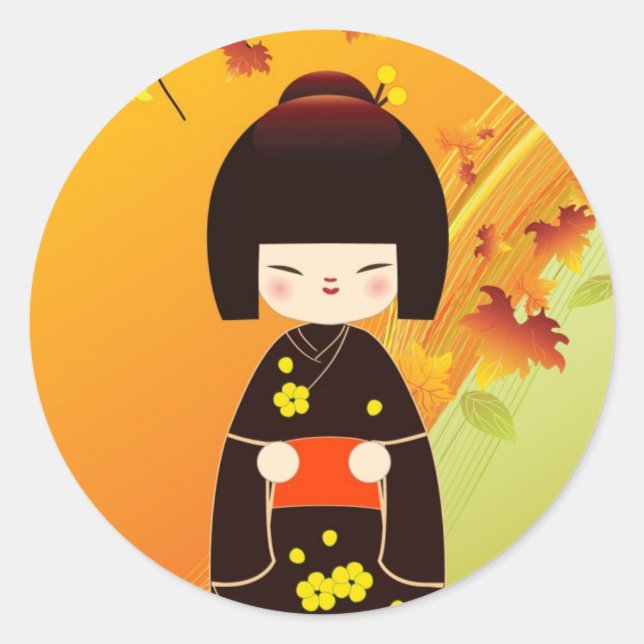 Kokeshi doll sticker (Devant)