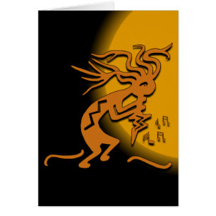 Kokopelli amuseur musical dansant à l'intérieur vi