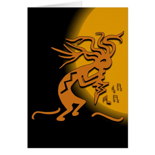 Kokopelli amuseur musical dansant à l'intérieur vi (Devant)