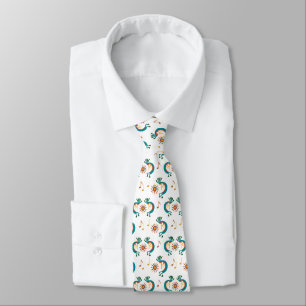 Kokopelli avec Cravate blanc Motif