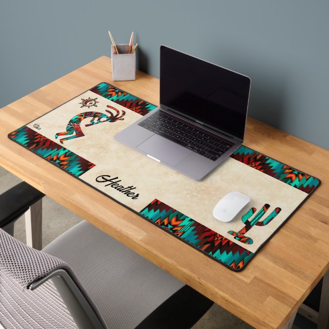 Kokopelli et cactus du Sud-Ouest (Bureau 2)