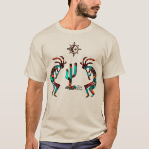 Kokopelli Jouant Le T-Shirt Flute