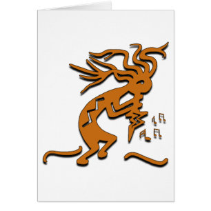 Kokopelli joyeux musical dansant