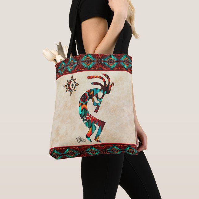 Kokopelli Sud-Ouest Et Sac fourre-tout Soleil (De près)