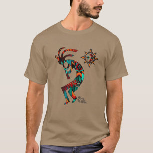 Kokopelli Sud-Ouest Jouant Le T-Shirt Flute