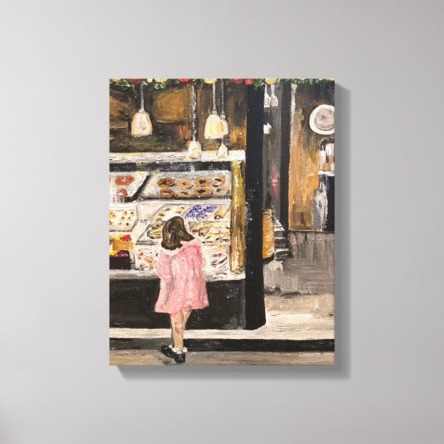 "Kolache à Noël" Impression en toile étirée (Recto)