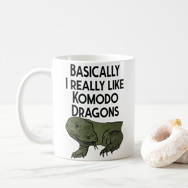 Komodo Dragon Lover Mug (Avec donut)