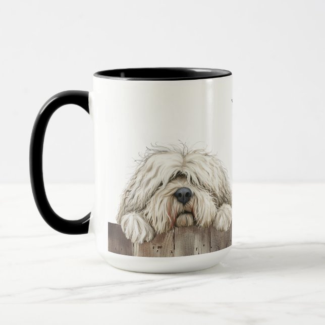 Komondor Dog Mug (Gauche)