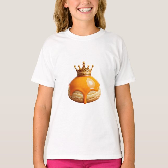 Koningsdag 2026 Tompouce Crown Kids T-Shirt (Devant)
