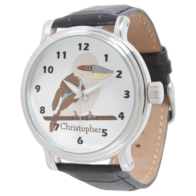 Kookaburra Design Montre Personnalisée (Incliné)