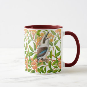 Kookaburra riant dans la tasse d'arbre de gomme