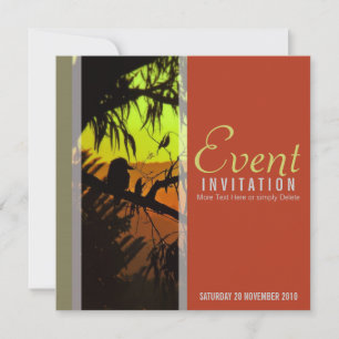 Kookaburra Silhouette Invitation à toutes occasion
