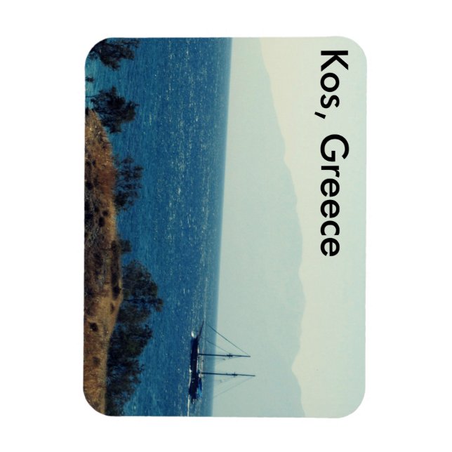 Kos, Grèce Pirate Ship in the Sea Magnet (Vertical)