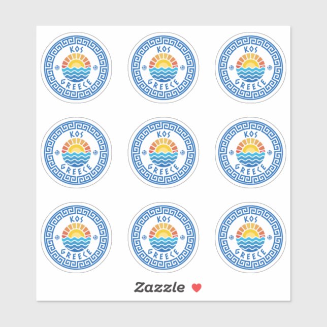 KOS Island, Grèce Sticker à pack multiple (Feuille)