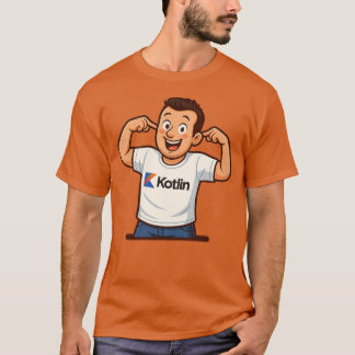Kotlin Programmer Cartoon T-Shirt
