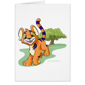 Kougra orange aventureux sur l'île de mystère