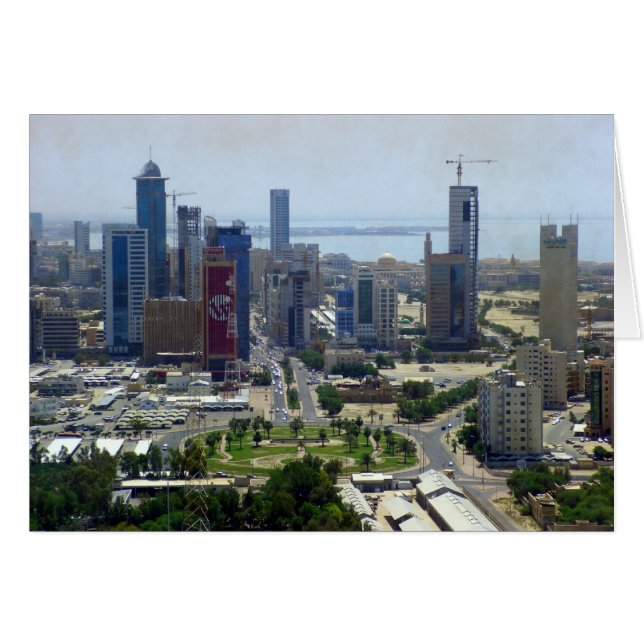Koweït City, vue d'oiseau (Devant horizontal)