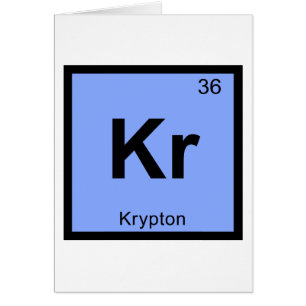 Kr - Symbole du krypton dans le tableau périodique