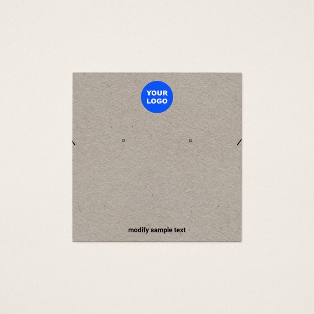 Kraft Ajouter un collier de logo et une carte d'af (Devant)