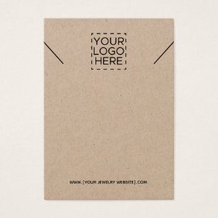 Kraft Collier Ajouter votre logo Carte d'affichage