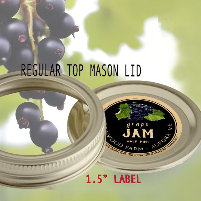 Kraft de confiture de raisin sur Sticker rond clas (Créateur téléchargé)