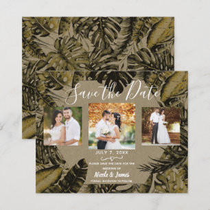 Kraft feuilles de palmier tropicales pour mariage,