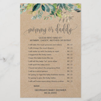 Kraft Foliage maman ou papa jeu