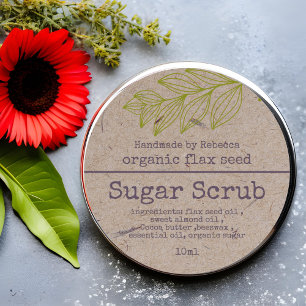 Kraft papier Sugar Scruter Étiquette