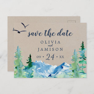 Kraft Rocky Mountain Save the Date Carte postale