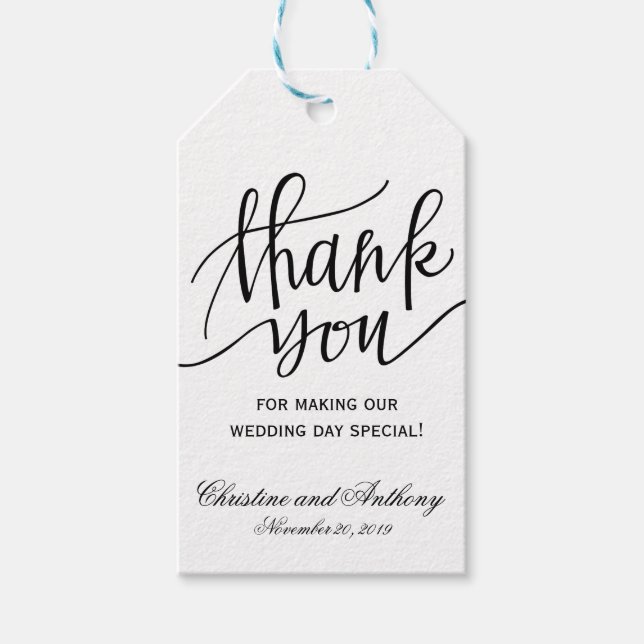 Kraft Rustic Mariage Merci Favoriser les étiquette (Devant)