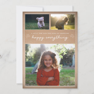 Kraft Script Carte de collage photo moderne pour