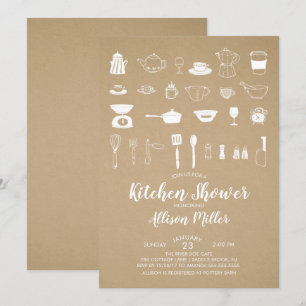 Kraft Stock The Kitchen Bridal Shower Invitation