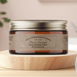 Kraft Style de papier Cosmétique Vintage Étiquette