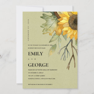 KRAFT SUNFLOWER FLORAL NOUS AVONS LIÉ LA CARTE DE