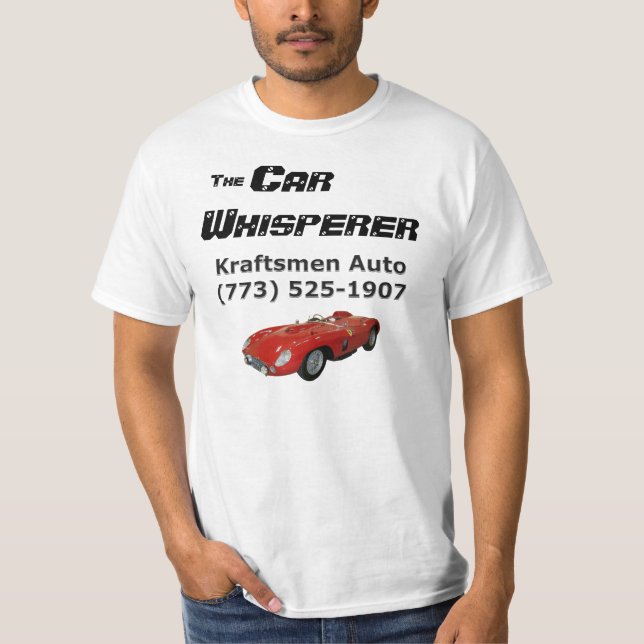 Kraftsmen Car Whisperer T-Shirt de base (avec voit (Devant)