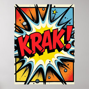 KRAK ! Poster de l'explosion de la bande dessinée