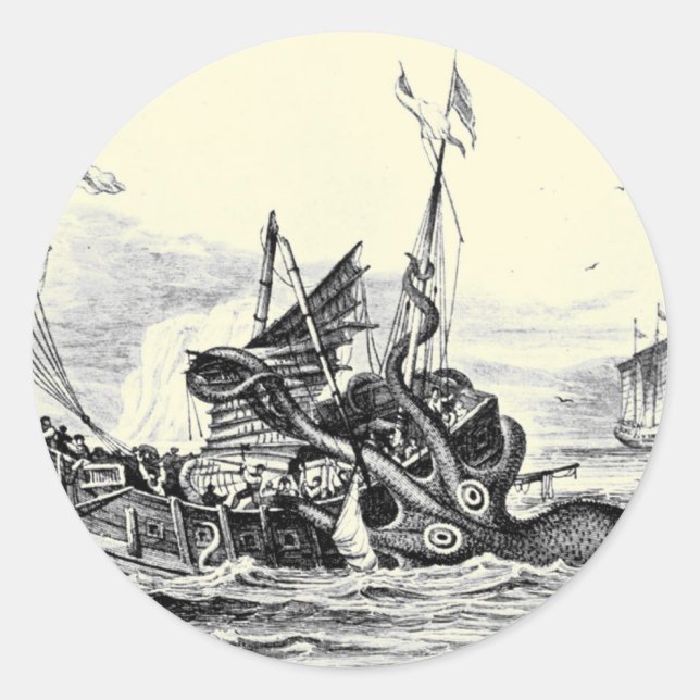 Kraken Atack ! Autocollant (Devant)