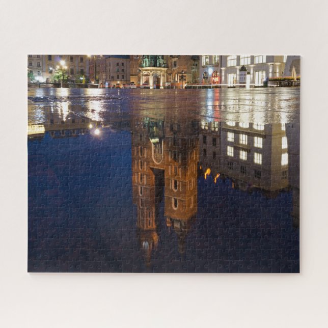 Krakow Poland Basilica Reflection Puzzle (Horizontal)