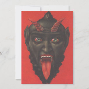 Krampus avec la langue sortie
