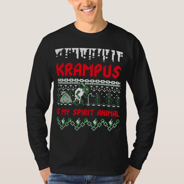 Krampus Est Mon Esprit Animal Vilain Sweat De Noël (Devant)